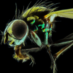 Proceso de ovoposición de la mosca Ceratitis Capitata.