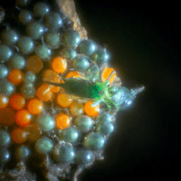 Proceso de oviposición de Ceratitis Capitata en huevos de frutas.