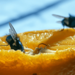 Eliminación eficaz de moscas de la fruta en el hogar.